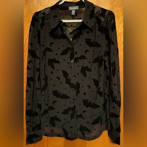 Modcloth • Bats, Moon & Stars Blouse